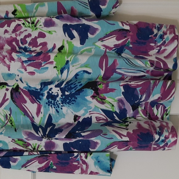 NWT WESTBOUND WOMAN PURPLE/BLUE FLORAL BLOUSE SZ 1X. - Picture 14 of 14